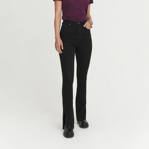 Something Navy Nina Denim Pants with Slit